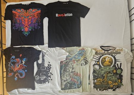 T-Shirts im Goa/Psy/Boho Look, Grösse L