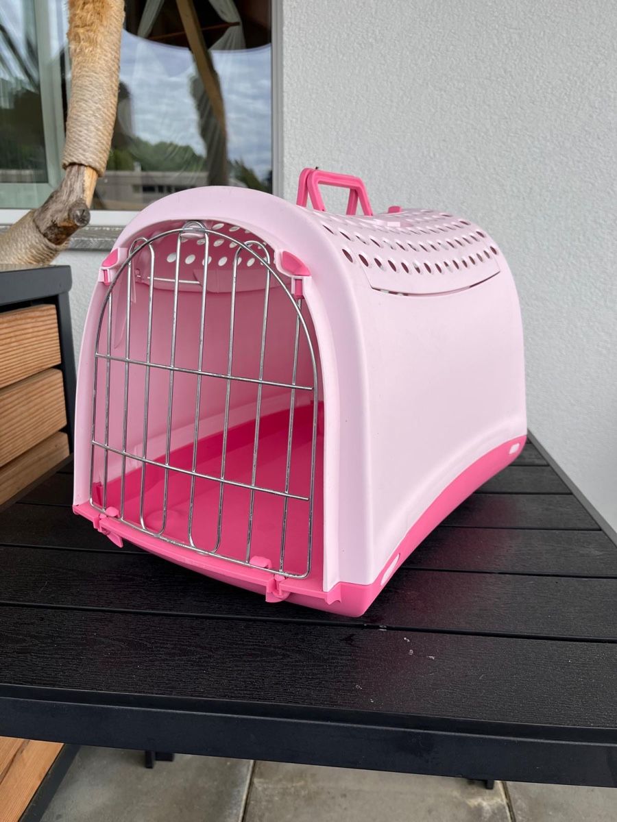 Gabbie, trasporto & Sicurezza: Katzen-Transportbox – Usato da Safnern venduto da Grummelbaer_8 1