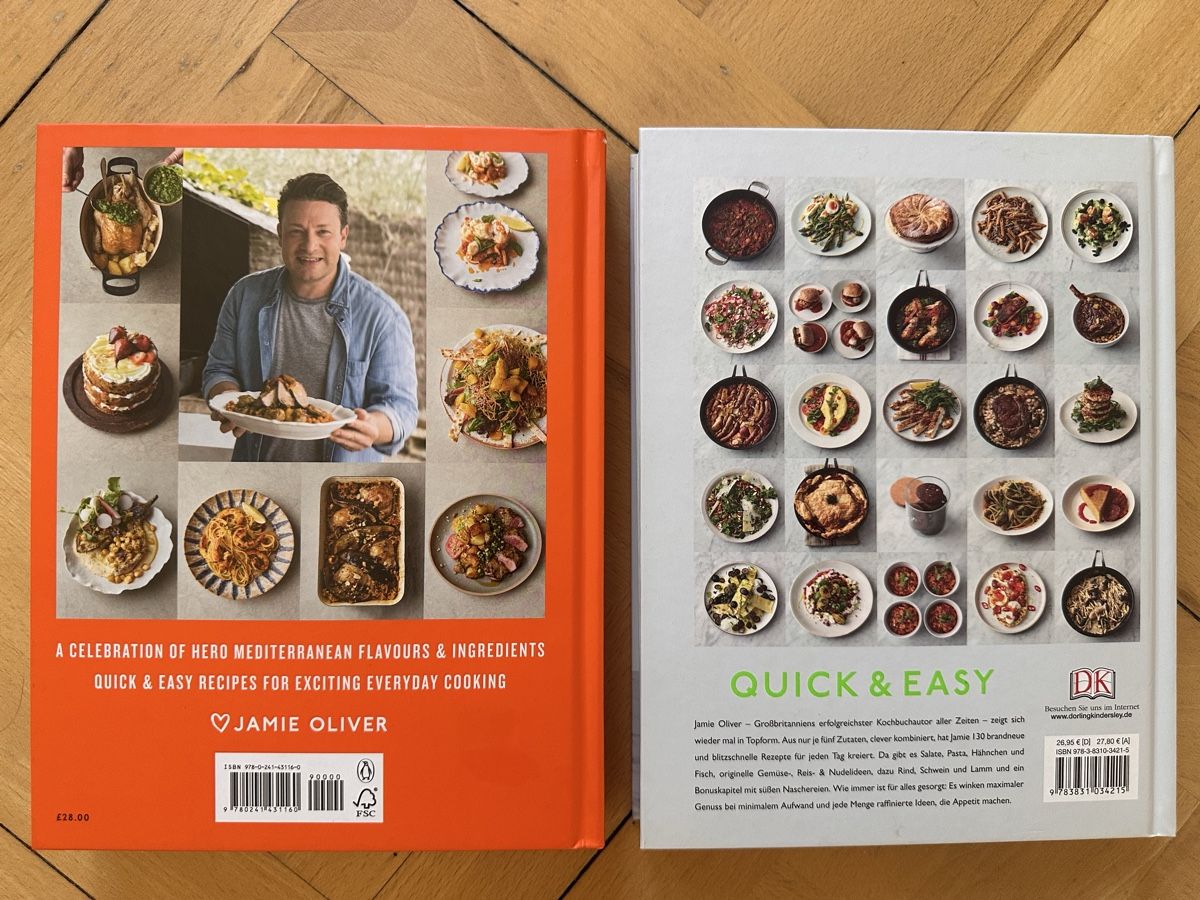 Libri: Jamie Oliver 5 Ingredients Mediterranean + Quick&Easy – Nuovo (secondo la descrizione) da Zürich venduto da chayen 1