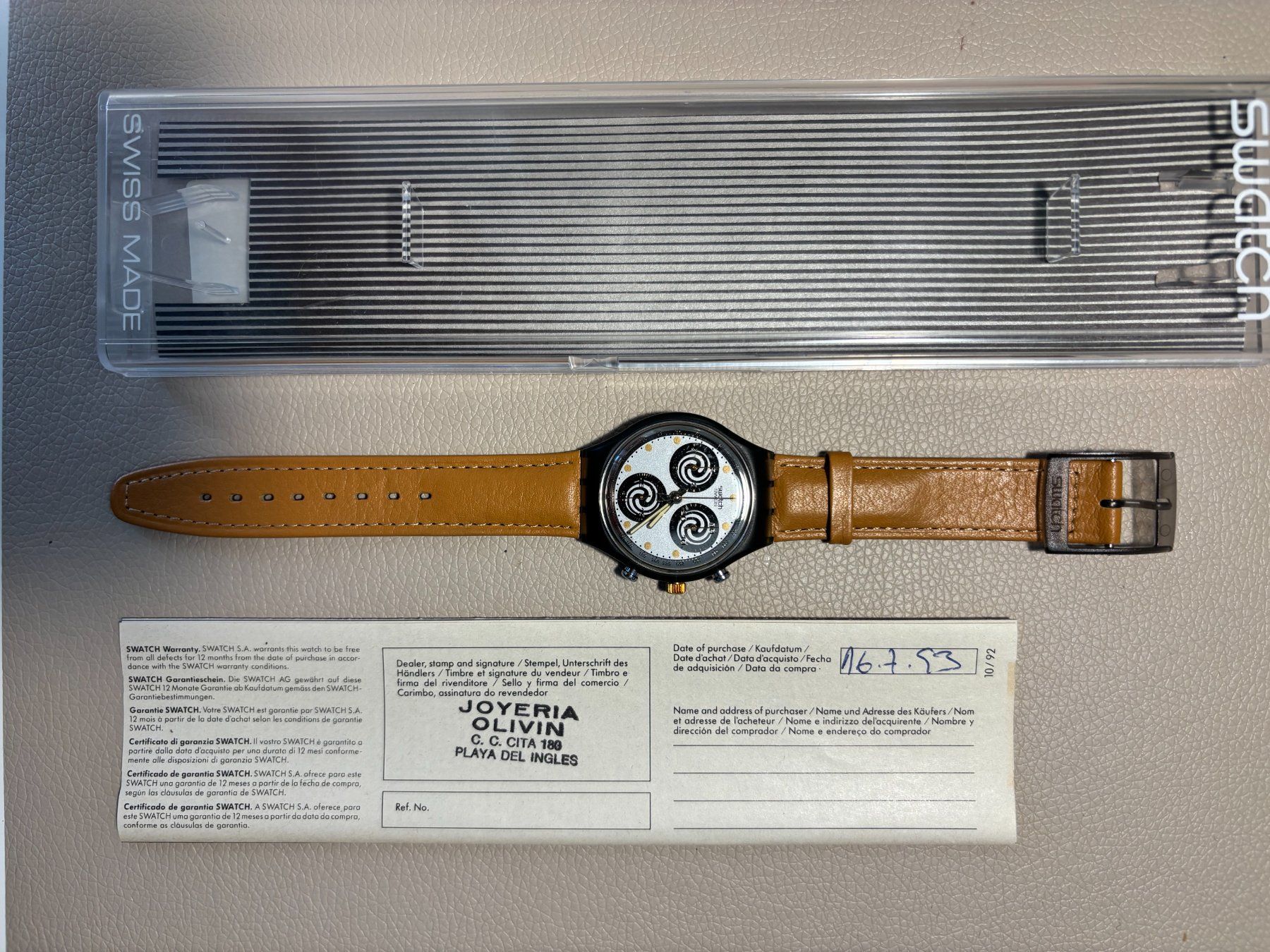 Swatch Orologi: Swatch SCM 101 Strip – Nuovo e nell'imballaggio originale da Jona venduto da Greifzu