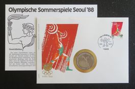 Münzbrief Olympische Sommerspiele Seoul