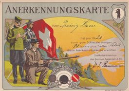 Anerkennungskarte Appenzell 1921