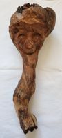 Handgeschnitzte Holzschnitzerei Holzkopf Wurzelholz Kunst
