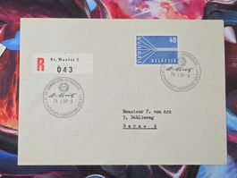 CL31 Enveloppe + Timbre Suisse 1959