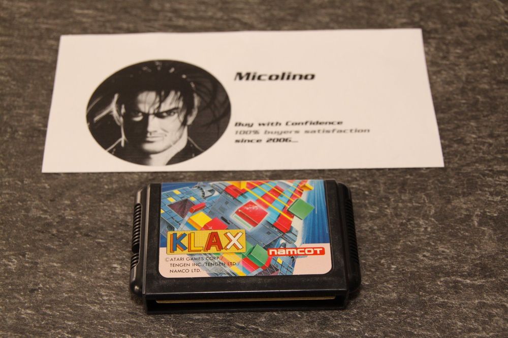 Jeu Vidéo KLAX - Version US Genesis Pour Sega Mega Drive - Bon état Avec Instructions