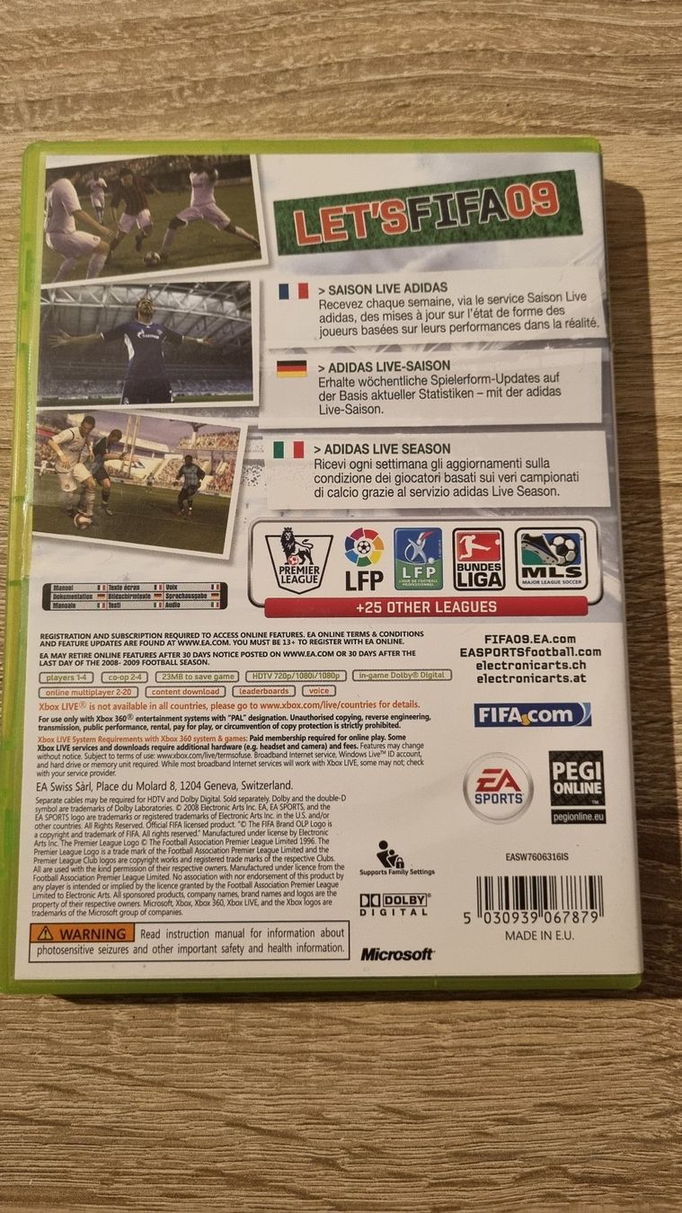 Giochi: FIFA 09 Xbox 360 – Usato da Hagenbuch ZH venduto da lecterr55 2