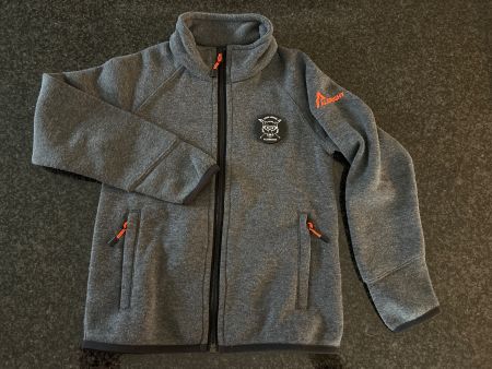 Fleecejacke Albright grau mit Reissverschluss gebraucht