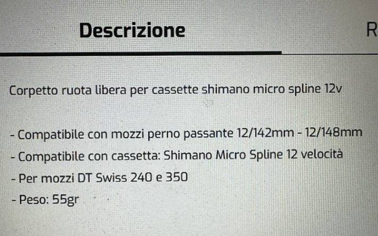 Swiss Ersatzteile: DT Swiss freilauf microspline – Gebraucht aus Bosco Luganese von  2