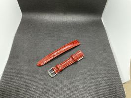 Cinturino in pelle marrone lucido 16mm