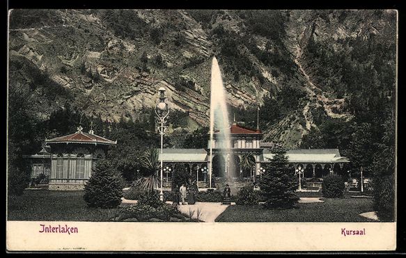 Cartoline postali: AK Interlaken, Kursaal – Usato da Berlin venduto da bartko-reher