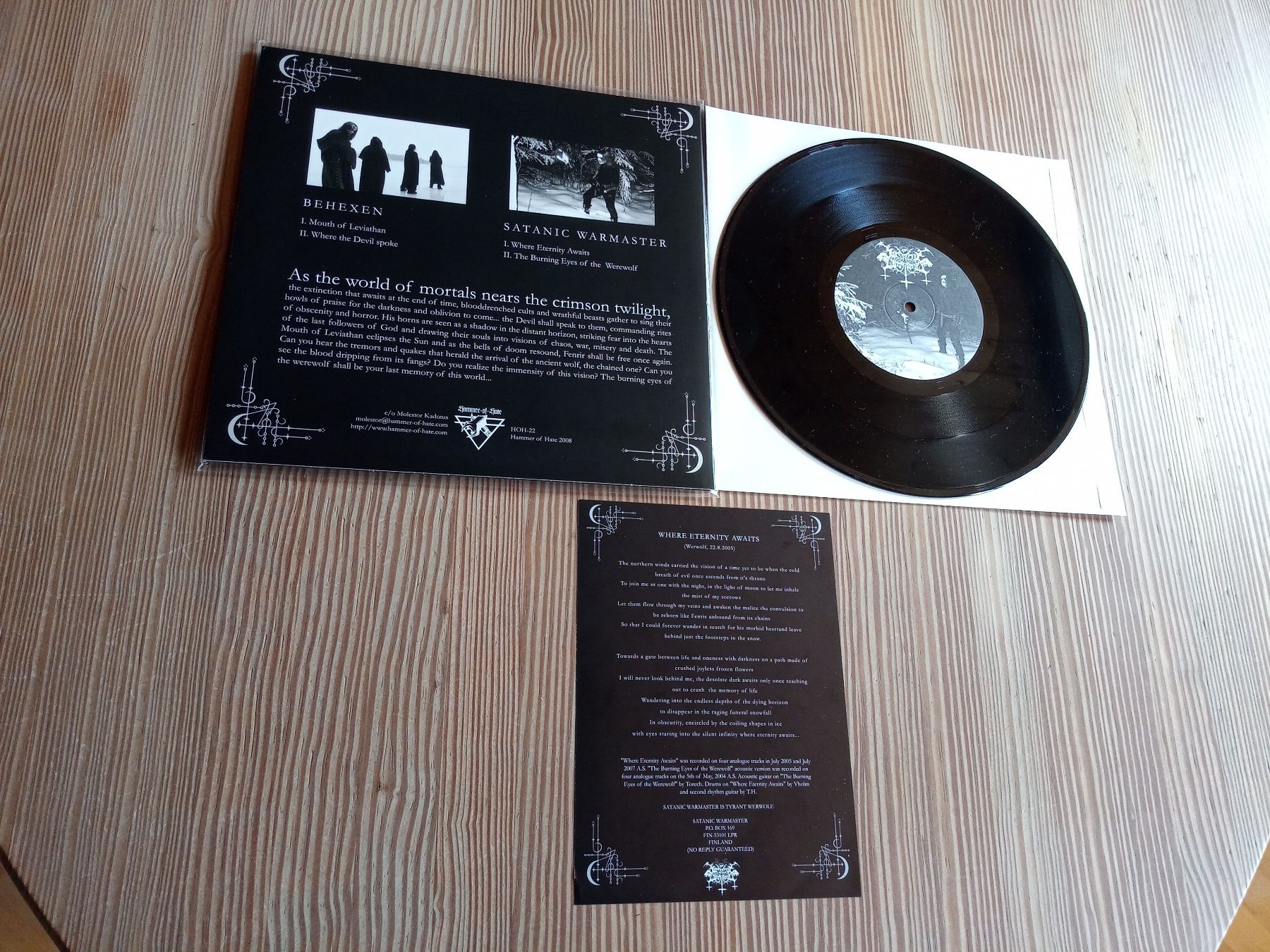 Vinyles: Behexen/Satanic W.-Split 10'' Black Vinyl 2008 – D'occasion à Brienz BE par INTERNALFIRE 1