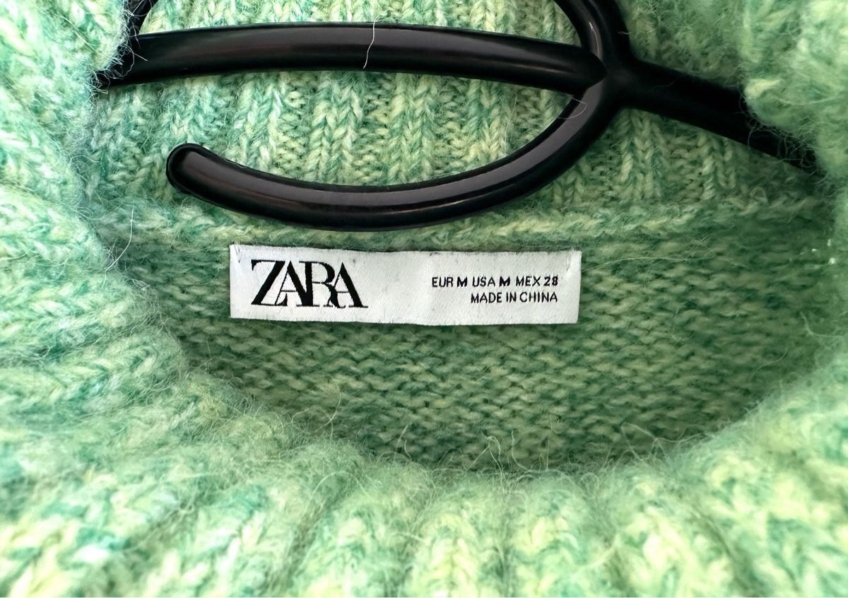 Zara Maglioni & Felpe: Kuscheliger Strickpullover in Grün | von Zara | Gr. M – Usato da Bern venduto da Fraeuleinhonig 1