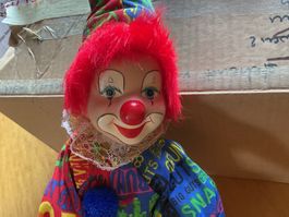 Clown-Puppe, Vintage, Sammlerstück, Rarität, Zirkus 🤡