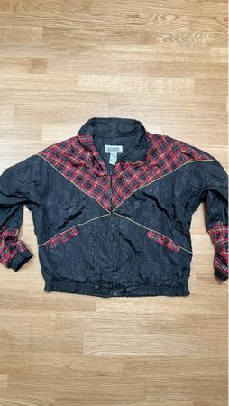 Retro / Vintage Blousonjacke kariert Grösse XL