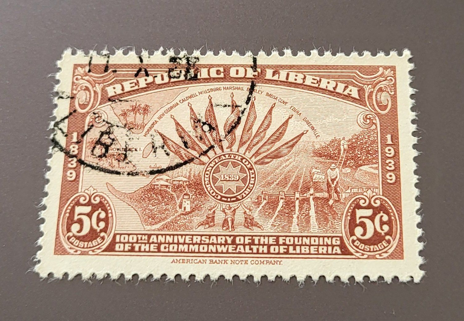 Tous les timbres: Liberia 1940 alte briefmarke – D'occasion à St Gallen par Stampsalshobby