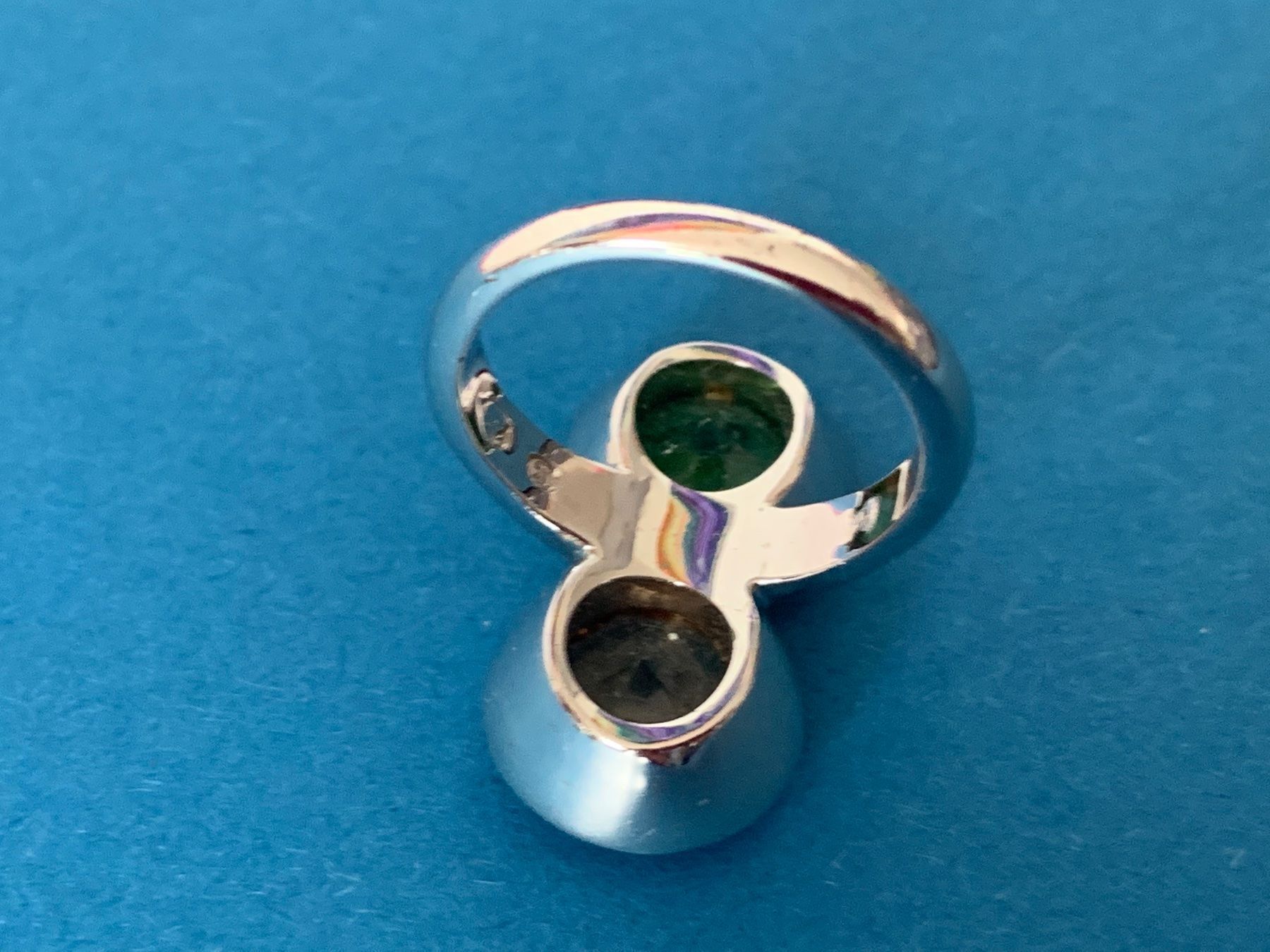 Anelli: Silberring 2 stone grün-orange (55) – Nuovo (secondo la descrizione) da Dittingen venduto da Bijoubelle 7