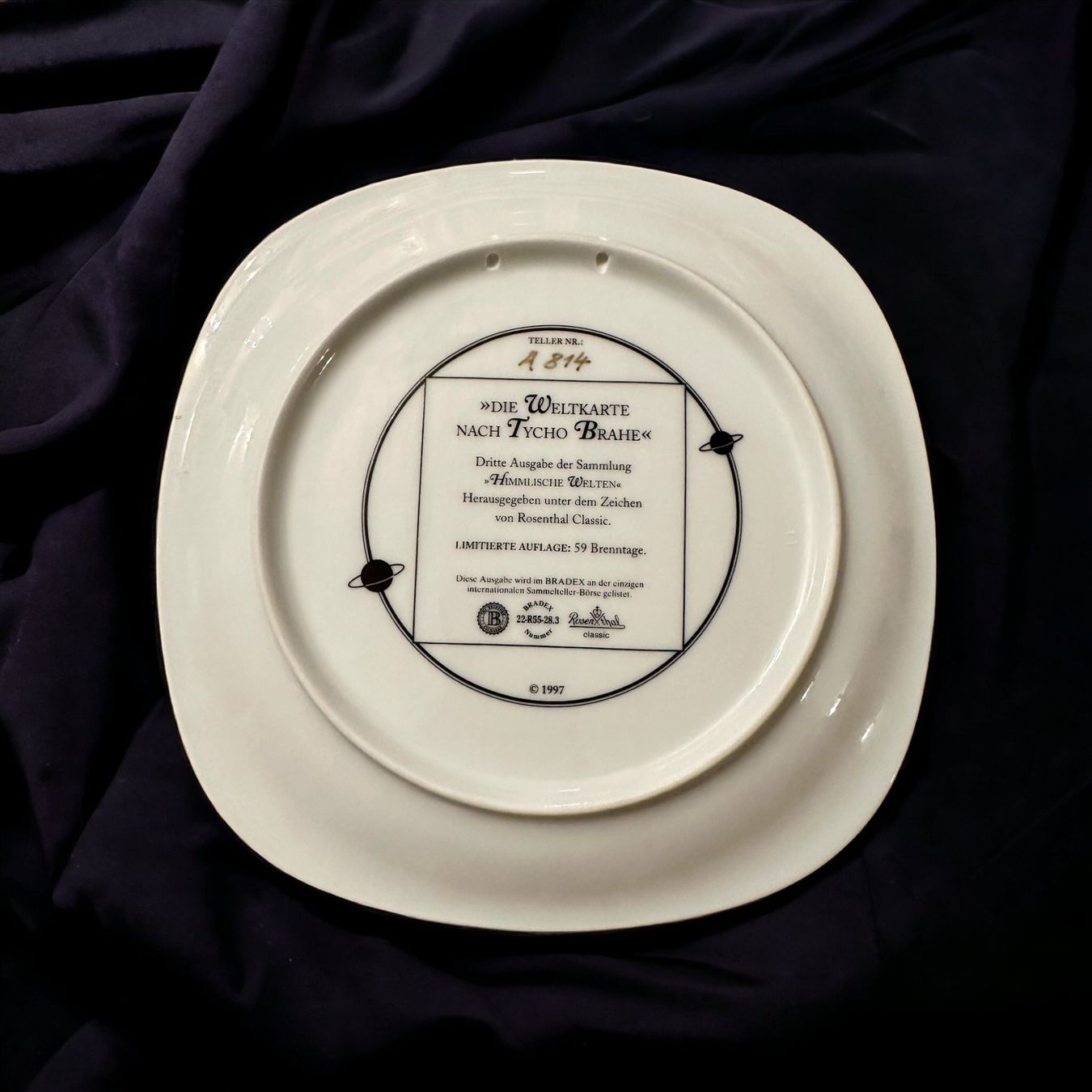 Rosenthal Piatti: Rosenthal Sammlung "Himmlische Welten". 4 Teller . – Usato da Mettmenstetten venduto da Georginax 7
