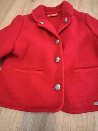 Giesswein Jäckli rot Gr. 98 - 100% Schurwolle