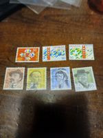 Lot de 7 timbres Suisse, divers motifs et valeurs!