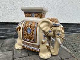 Indischer Elefant aus Keramik 45cm