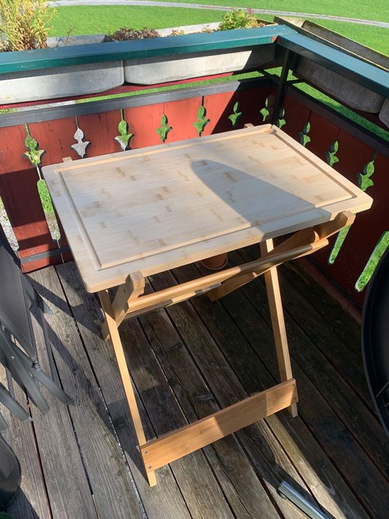 GrillBeistelltisch mit abnehmbarem Schneidbrett, wie neu Kaufen auf