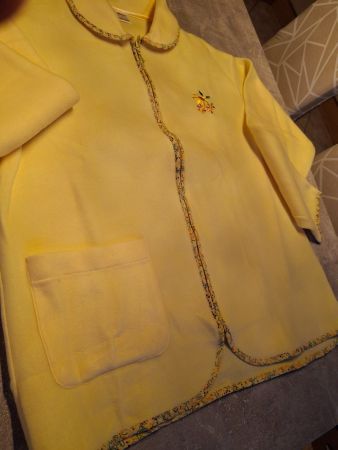 Veste - jaquette jaune pastel taille M marque Damart