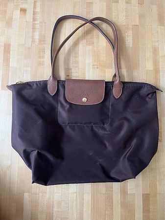 Longchamp Tote Bag dunkelbraun