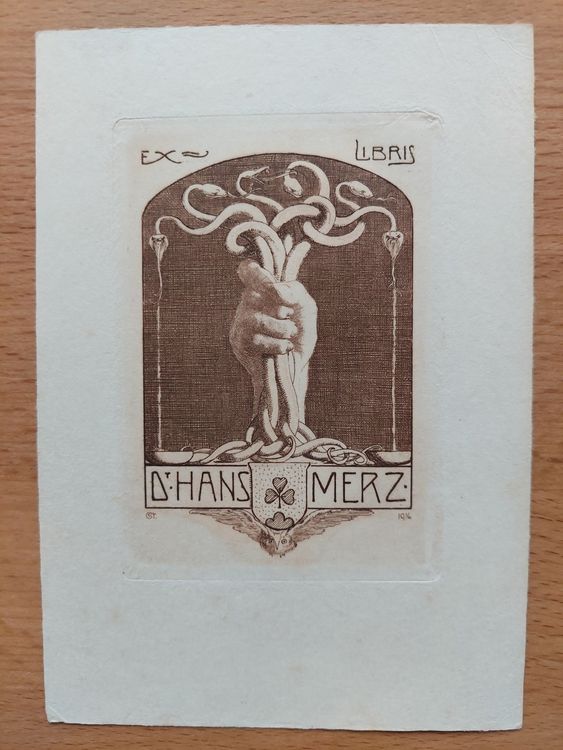 Exlibris Conrad Strasser - Original Radierung 1916 (Gebraucht) in ...
