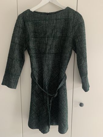 ZARA Kleid kariert grün Grösse S guter Zustand