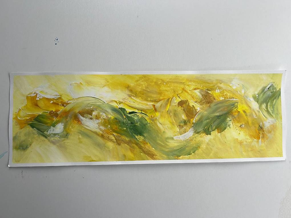 Dipinti: Acrylbild 20x60cm "Zitronengras" – Nuovo e nell'imballaggio originale da Urdorf venduto da manuela4 2