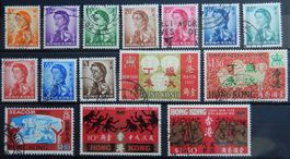 Hong Kong British ex. Kat. 196-231 gest. 1962/86 Kat. 52 Eur