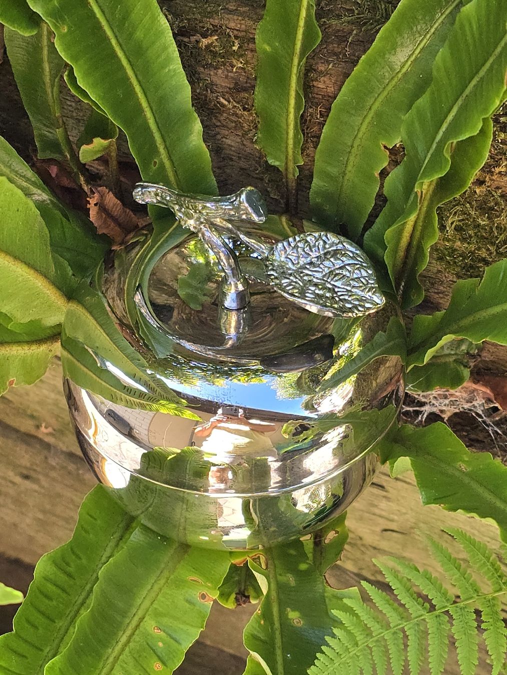 Sculptures & Statues: Versilberter Apfel  – D'occasion à Walkringen par Vanuca