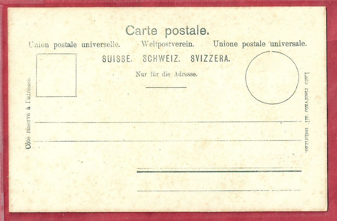 Cartoline postali: Bellinzona - Una Strada - belebte Strasse - ca. 1905 – Usato da Fislisbach venduto da Porano 1