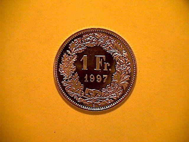 Alle Münzen: 1 Fr. 1997 – Gebraucht aus Buchs AG von Ged8