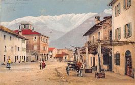 Giubiasco, piazza, circolata 1917