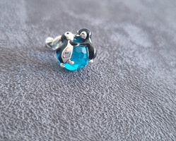 Silber Charm Pinguine +Garantie