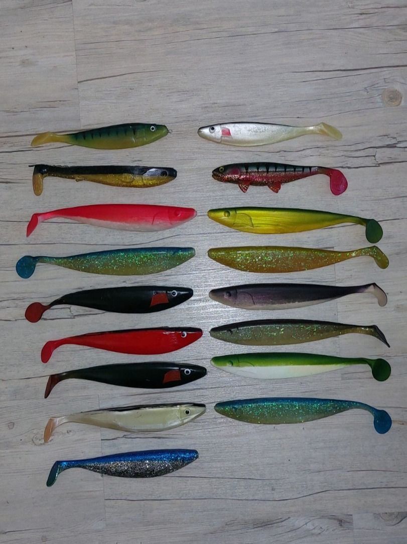 Köder: 17Stk -30cm Gummifische A.S.O + FOX – Gebraucht aus Oensingen von Adrian5224