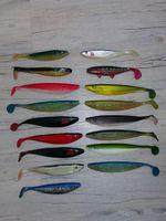17Stk -30cm Gummifische A.S.O + FOX