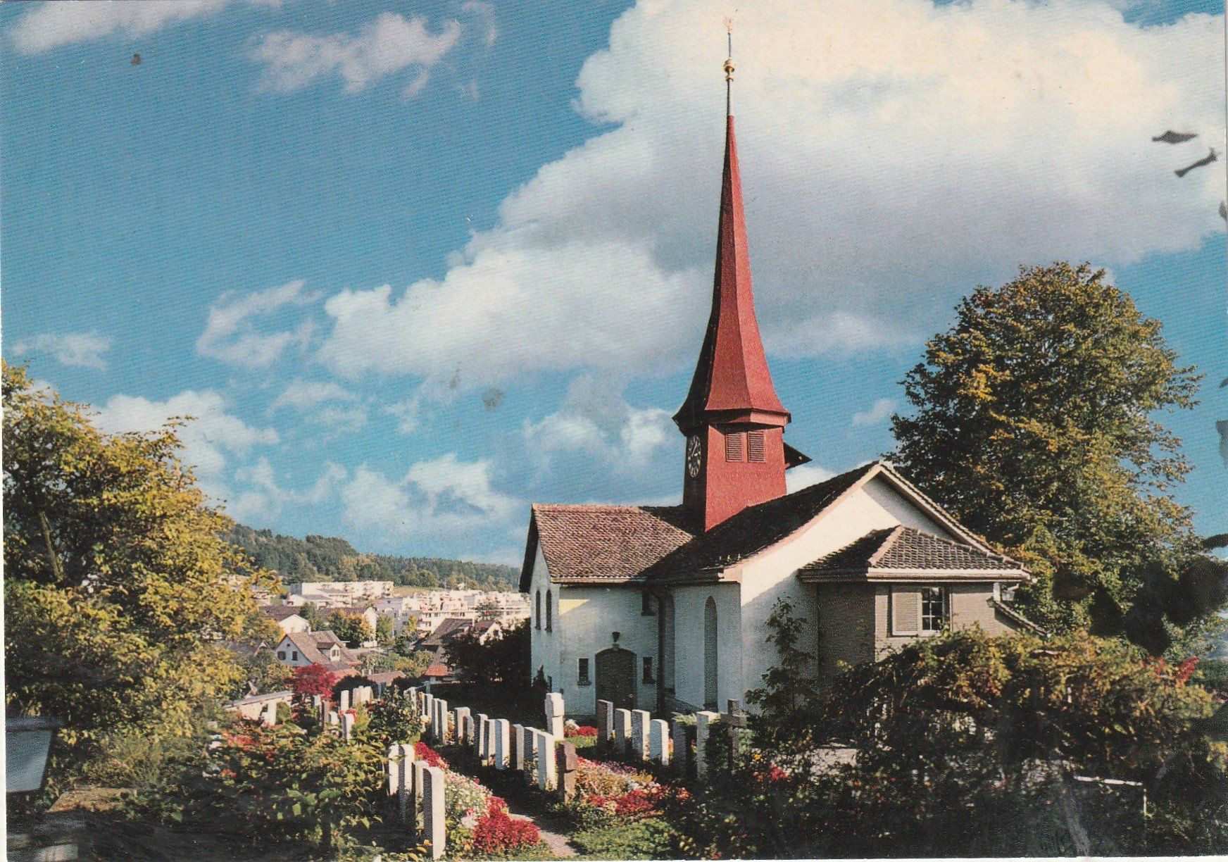 Ansichtskarten: Zürich Kirche Wittikon – Gebraucht aus Lumbrein von made02
