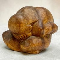 Sculpture bois Bouddha Pleureur ou Yogiman (Orang Malu)