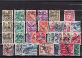 Assortiment timbres de service Genève
