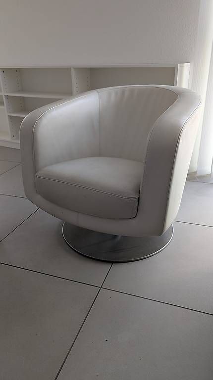 Fauteuils: Leder Sessel weiss – D'occasion à Lommis par dav_cz5v 1