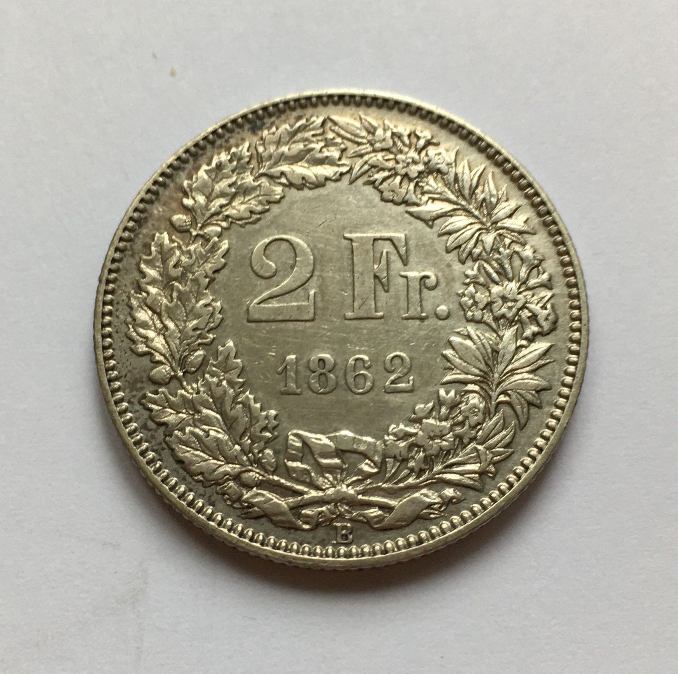 Tutti le monete: 1862 2 Franken -vz – Usato da Kirchberg SG venduto da Zenhad69