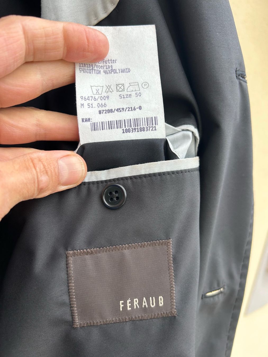 Giacche: Veste Gabardine Feraud taille 50 – Usato da Bôle venduto da mel_79h6 1