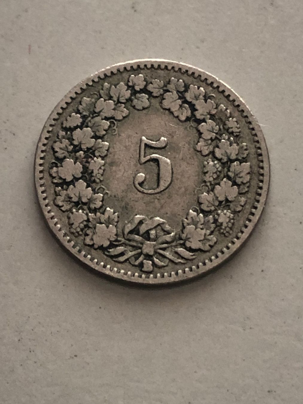 Alle Münzen: 5 Rp. 1899 – Gebraucht aus Schötz von Odpa 1