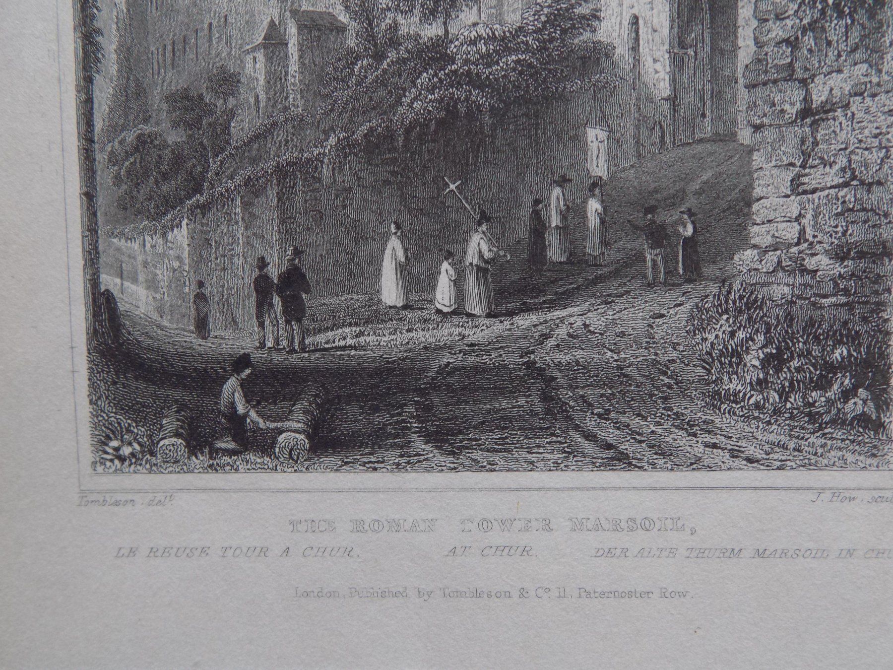 Gravures: Chur der alte Turm Marsoil – D'occasion à Risch par Antikfee 1