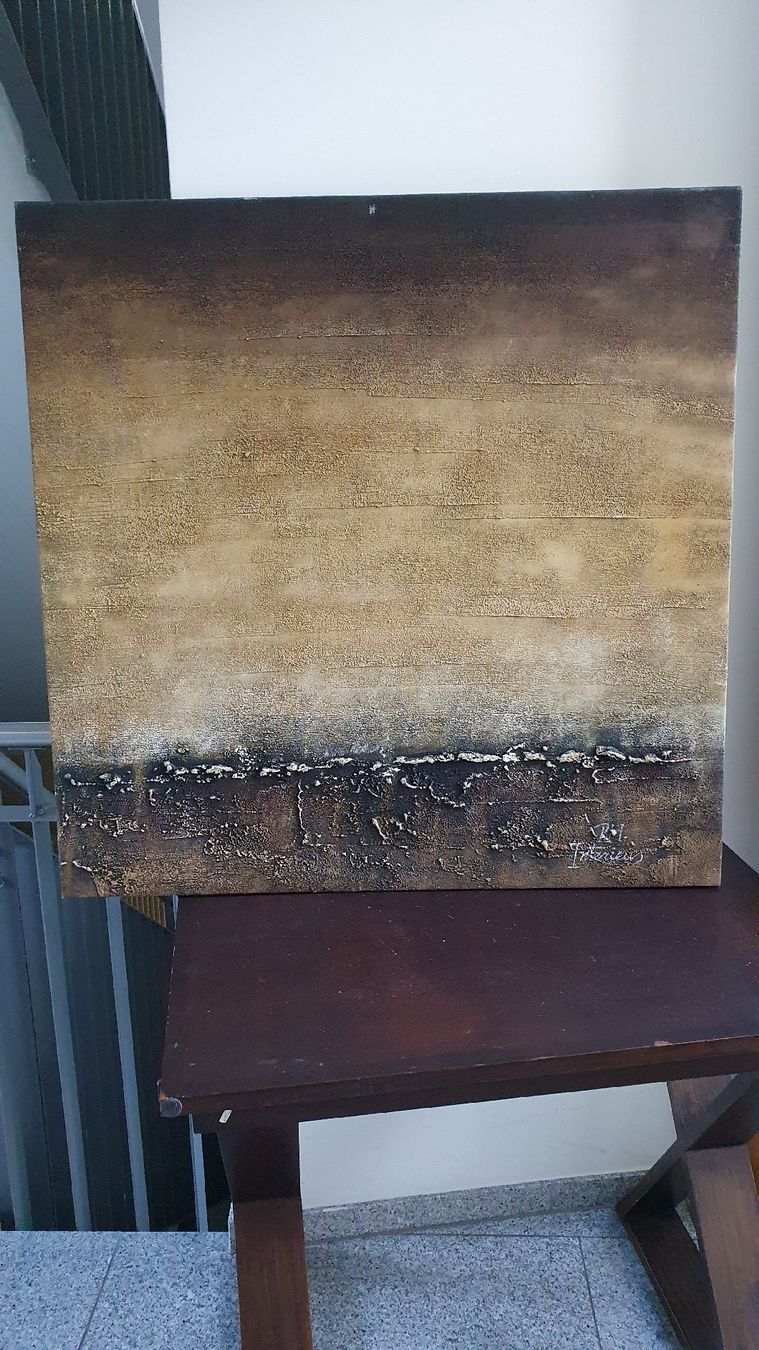 Gemälde: Gemälde 100 x 100 cm – Gebraucht aus Unterterzen von Jerommeke