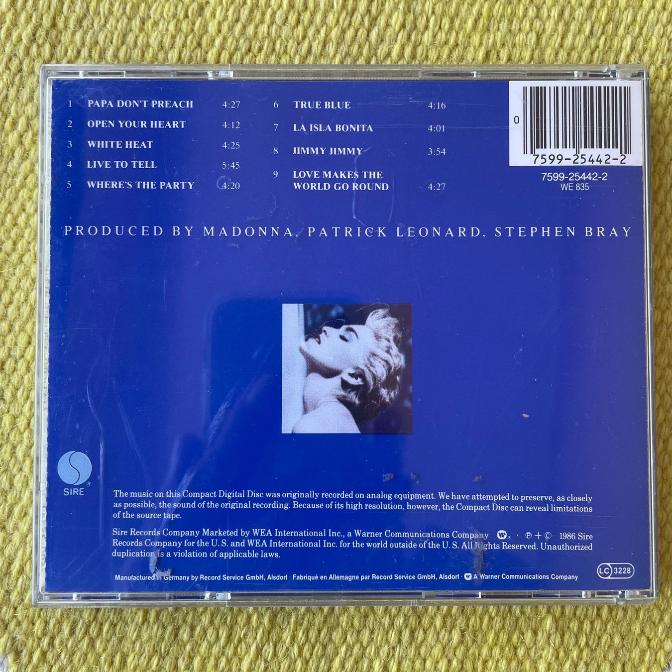 CDs: MADONNA-TRUE BLUE – D'occasion à Rorschacherberg par CD-Roli 1