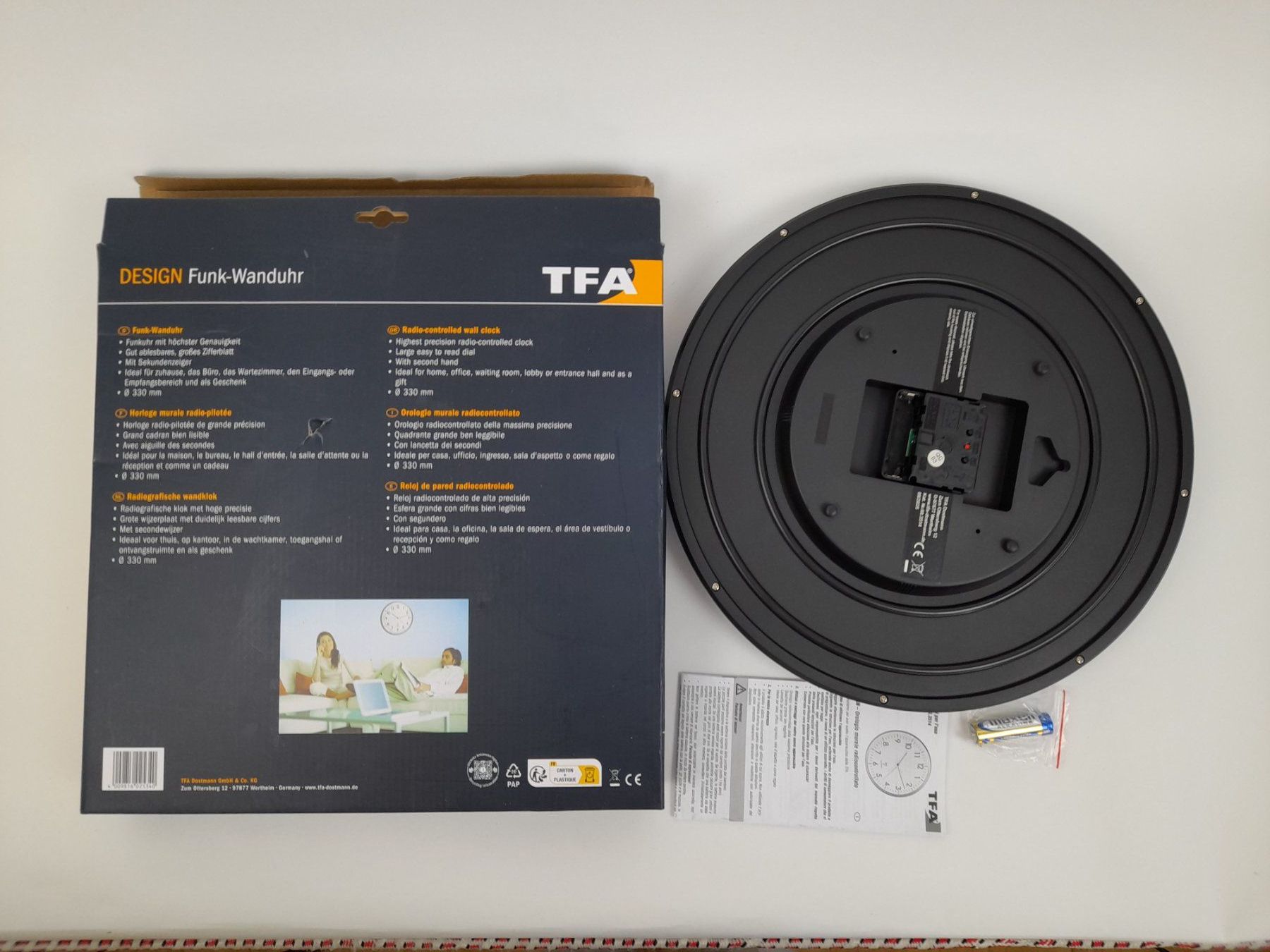 Stand- & Wanduhren: TFA Funk Wanduhr – Neu (gemäss Beschreibung) aus Liebefeld von Restwert_Liebefeld 2