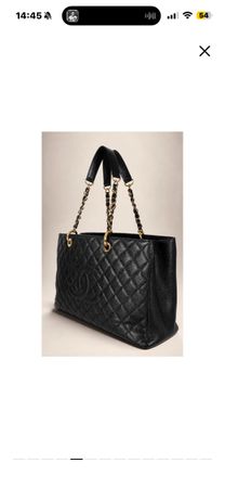 Chanel Black XL 40cm Caviar Leder